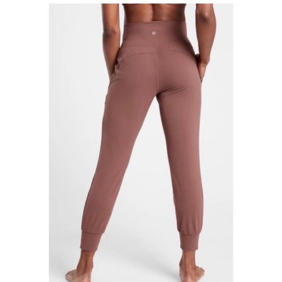 Athleta Powervita Saluation High Rise Jogger Pants XS Tall dusty rose - Picture 2 of 8